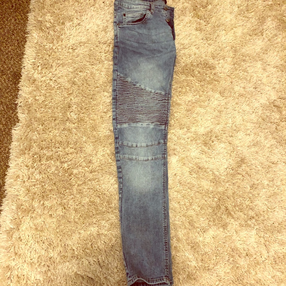 H&M skinny stacked jeans.